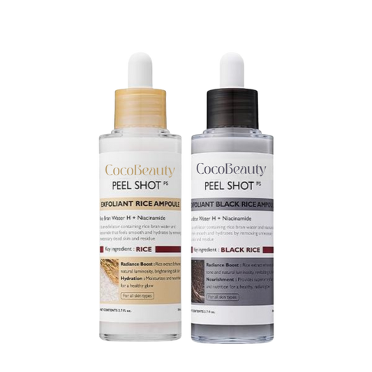 CocoBeauty Peel Shot Glow Rice Ampoule Duo